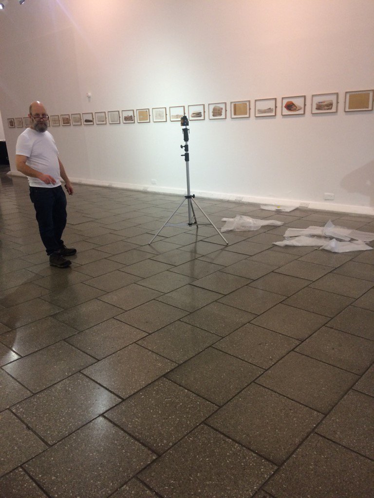 valalpinehouse's tweet photo. Graham Goldwater installing 'Archive' in Ken.To be destroyed. Open now at LCC.@SDavidmann @MelanieKKing https://t.co/CGnYH3Oyeo