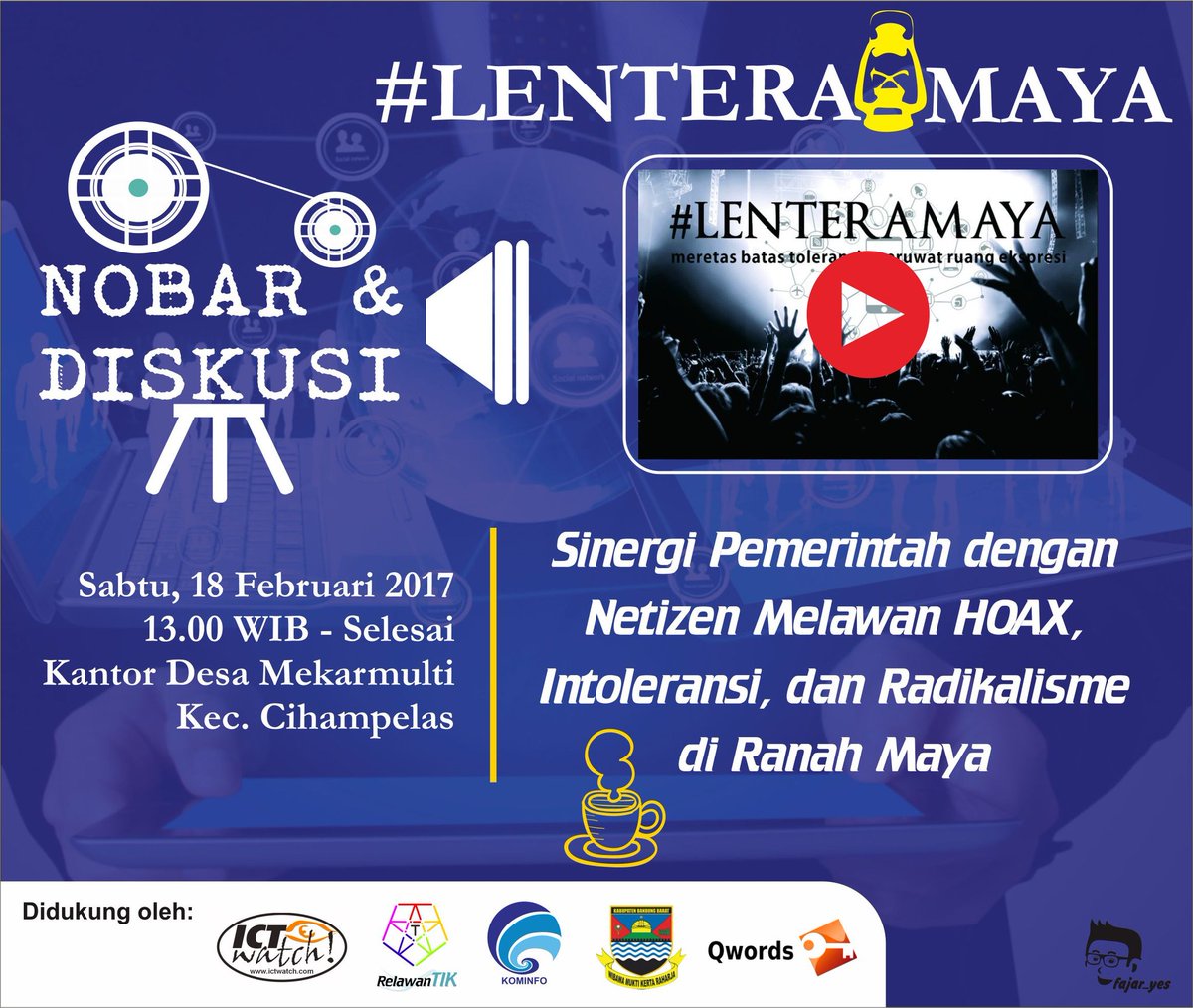 fajar_yes's tweet photo. Nobar dan Diskusi #LenteraMaya Ds. Mekarmukti Kec. Cihampelas #kbb @infopadalarang @infoKBB https://t.co/fPGyz22w7o