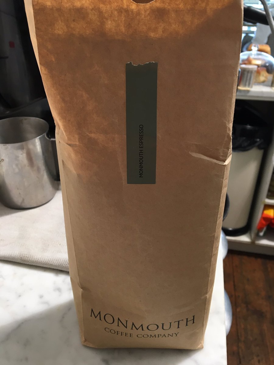 chef_Jacobw's tweet photo. Nothing better than opening a kilo bag of Monmouth in the morning! #monmouthcoffee #hattonsdeli @monmouthcoffee https://t.co/yvWr3oxmZb