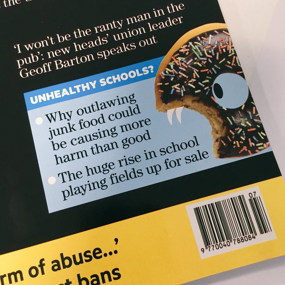 Inspired by today's <a href="/tes/">Tes magazine</a> cover, <a href="/Sarah_Cunnane/">Sarah Cunnane</a> and I have decided to start up a band called 'Vampire Doughnut'...