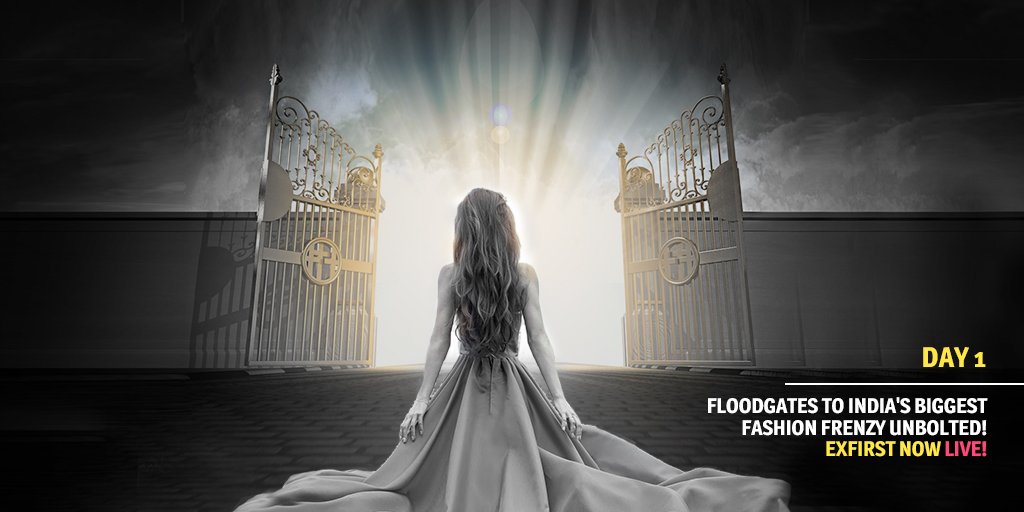 ExFirst2017's tweet image. Day 1:The floodgates to the biggest fashion frenzy unbolted! India&apos;s favourite celebrity designers are waiting for you. #ExFirst is now LIVE