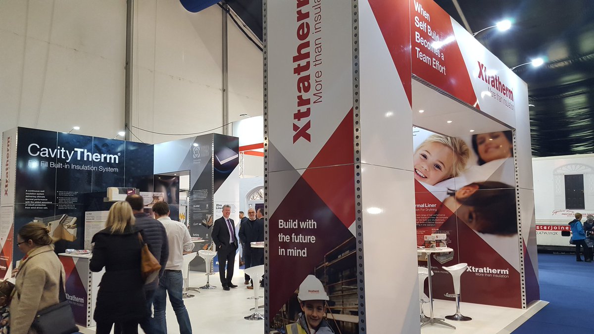 Xtratherm's tweet photo. Great start to @selfbuildire Belfast show this morning. Looking forward to a busy weekend! #Xtratherm #MoreThanInsulation https://t.co/vIzQD2QOQK