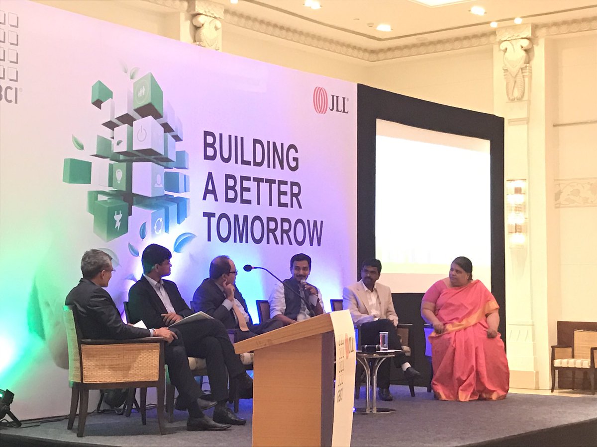 Enhancing workplaces - #sustainability and #wellness need of the hour <a href="/JLLIndia/">JLL India</a> #GBCI <a href="/USGBC/">USGBC</a>