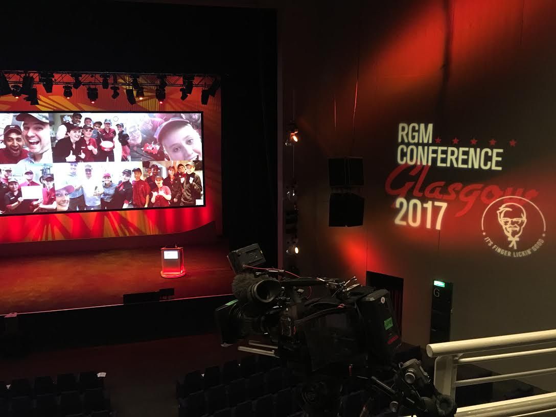 sealfilms's tweet photo. We were up in Glasgow last week for the culmination of months of work on the KFC RGM conference. A fantastic event to be involved in! #KFC https://t.co/XztSqJFdSW