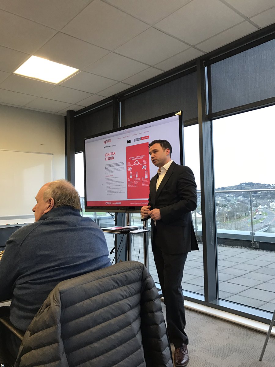 neil_byrne's tweet photo. @JonoBrowne presenting @IgnitarSAP new partner smart and solution builder to @MilnerBrowne sales team #ignitar #partnersmart https://t.co/FufBsqScpY
