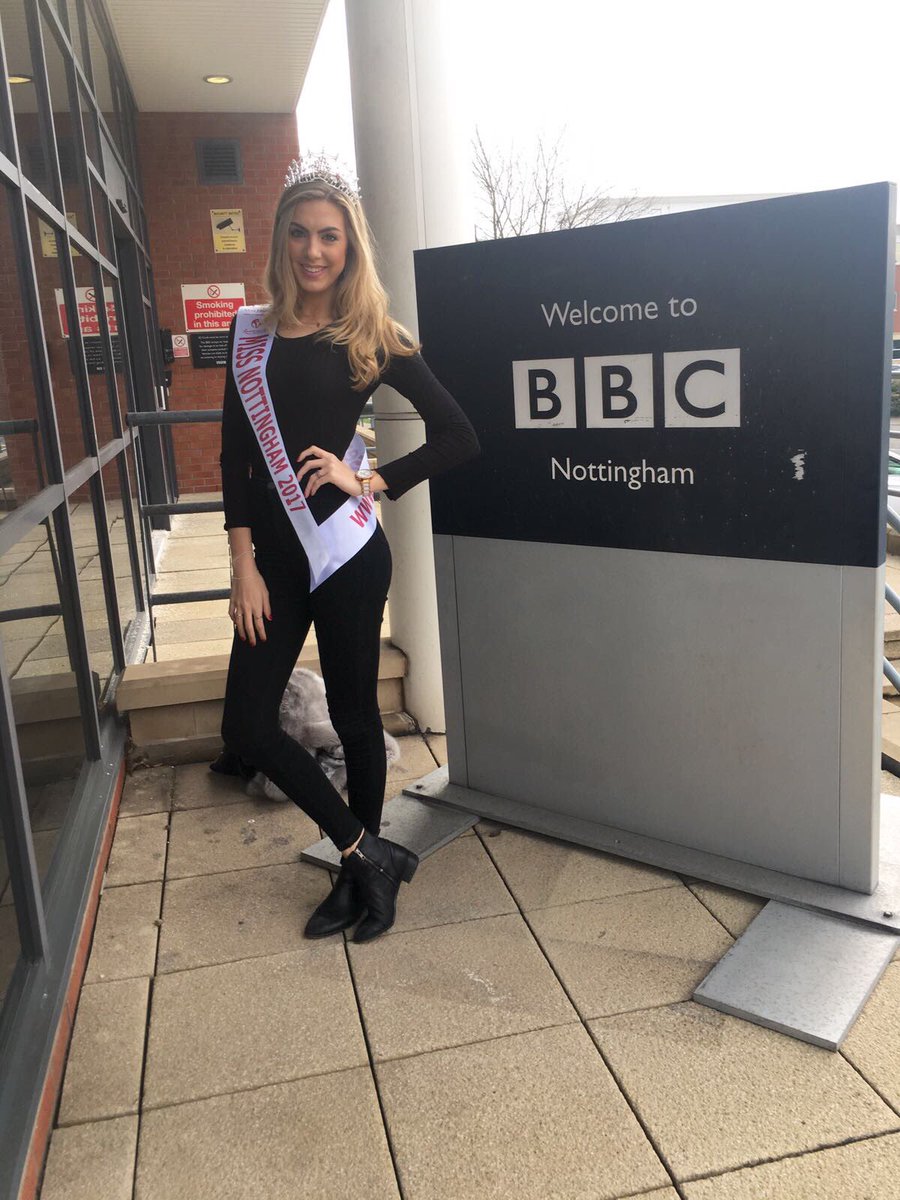 missenglandnews's tweet photo. New #missnottingham & #mathsgenius #student Maisie had her first #interview on @BBCNottingham 2Day ! #beautywithapurpose https://t.co/808FHwrH8x