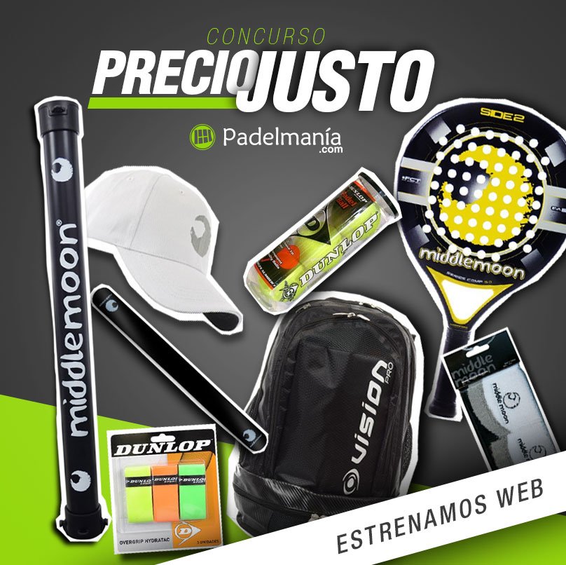 ¡Concurso! Sorteamos este súper lote de #pádel
1)Síguenos
2)Responde con el 💶total del lote ¡el Precio Justo!
Bases goo.gl/t0Zewg