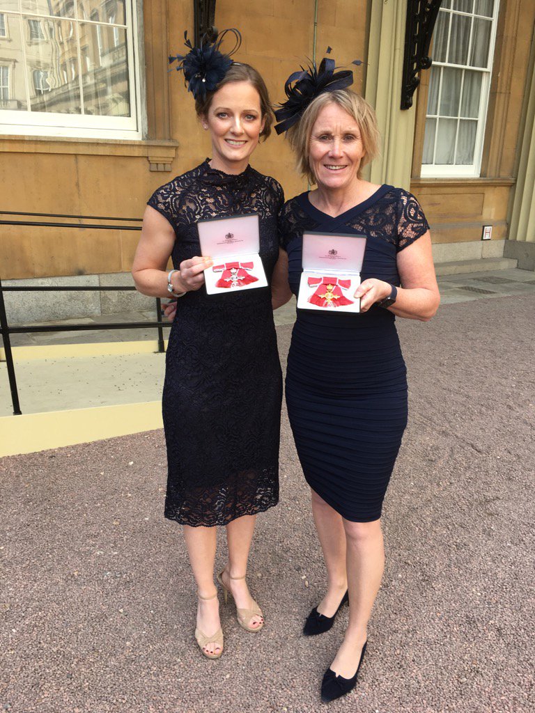 pennybriscoe's tweet photo. One for @SportNotts @bbcemt @BBCRNS ... honoured to pick up my OBE today along with @h_richardson8 and others #proud https://t.co/kP6v1wQogt