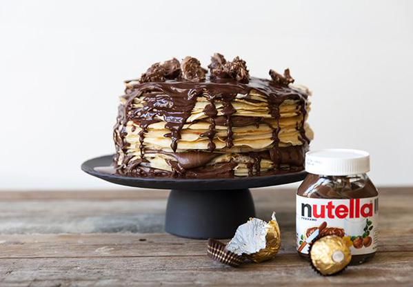 ItsFoodPics's tweet photo. Nutella Pancake Cake https://t.co/kmlTkArQ15