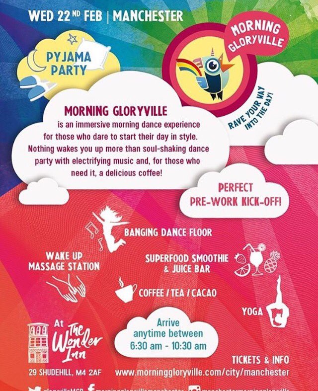 GloryvilleMcr's tweet photo. RT to WIN 2 tickets to Morning Gloryville at @WonderInnNorth on Weds 22 Feb (winner announced Monday) https://t.co/TlkUnbYQ1x