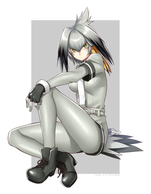 ハシビロコウさん落書き #けものフレンズ 