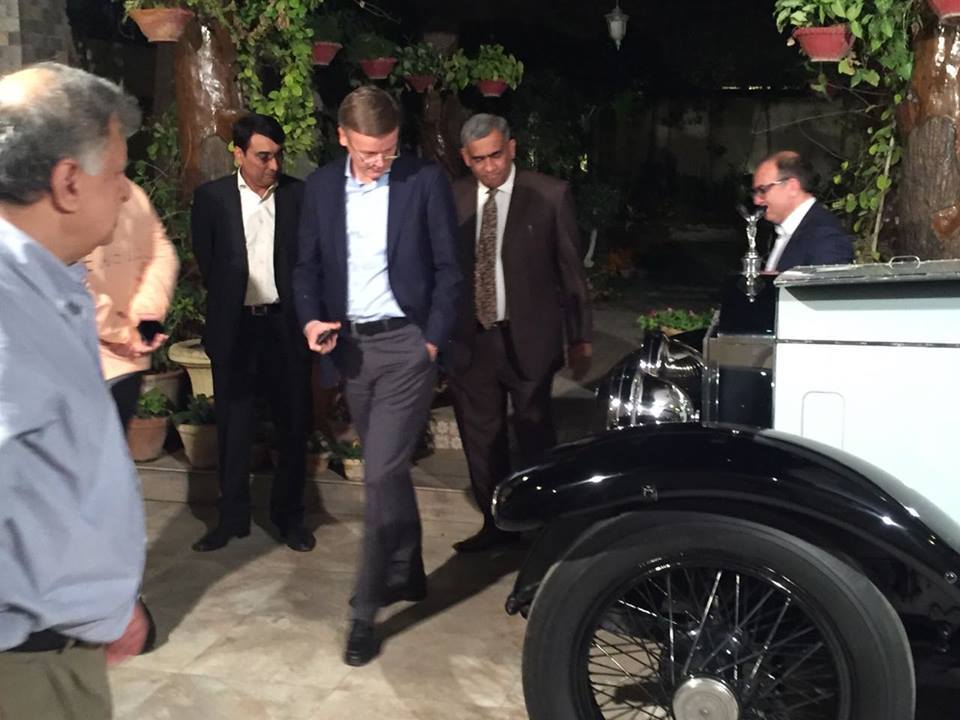 Hascol and VCCCP jointly arranged a classic car extravaganza for the visiting dignitaries at the residence of Mr. Saleem Butt.