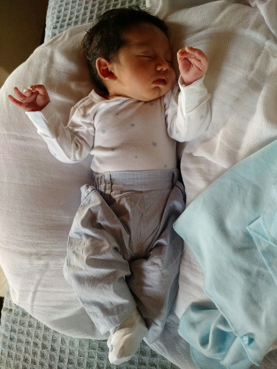 Thanks <a href="/AdrienneKerley/">Adrienne Kerley</a> It's been an intense month but worth it. Growing fast with 4 kg now :-P  He is a bless.