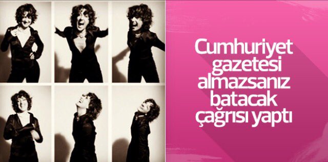 Almayın.!!
Okumayın.!!
Batsın..
Zaman gerçeklerin zamanı
Şişşt
Kimseyi rahatsız etmeyin
Sessizce batın...
Reklama gerek Yok <a href="/cumhuriyetgzt/">Cumhuriyet</a>