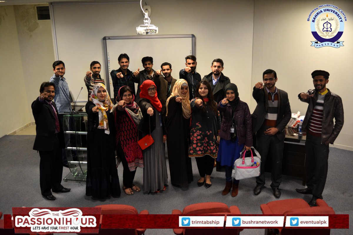 TrimTabShip's tweet photo. This time @trimtabtraining has conducted The Passion Hour at @bahriaUniversity. The activity was in collaboration with #BU_BIC. https://t.co/DNCpcQajMq