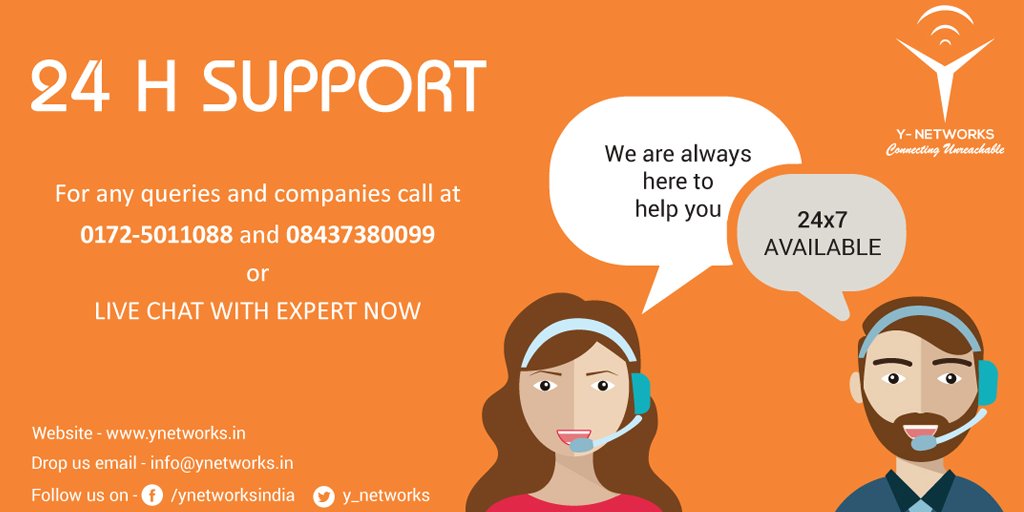 y_networks's tweet photo. #Y_Networks_India is Best #internet_Service_Provider of #Chandigarh_Tricity Area!
24*7 #Support_services on call & Live Chat with Expert Now https://t.co/havFGUZ6kH