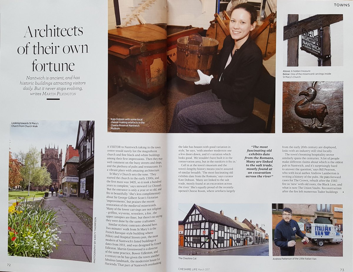 GoodFoodShopper's tweet photo. Great article in @CheshireLife about #Nantwich #Cheshire @NantwichMuseum @prosecco_van @TheCatNantwich @STREETnantwich @BeerDockcouk https://t.co/gp47pvE8jP