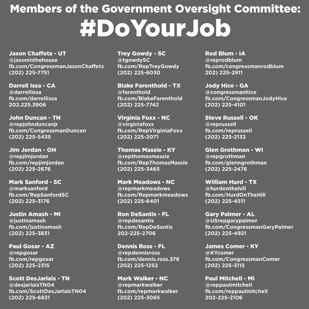Alt_DeptofED's tweet photo. Take 3 actions today to tell Committee members to #DoYourJob. #resist 

1) Share this graphic
2) Tweet
3) Call https://t.co/byhLdm9IaK