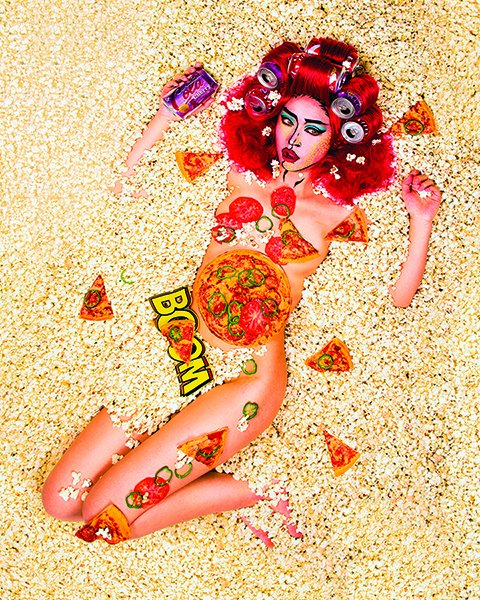 Nyotaimori - eating sushi off a woman’s body - has seen a re-imagining recently. In Cult sex / sexuality issue.