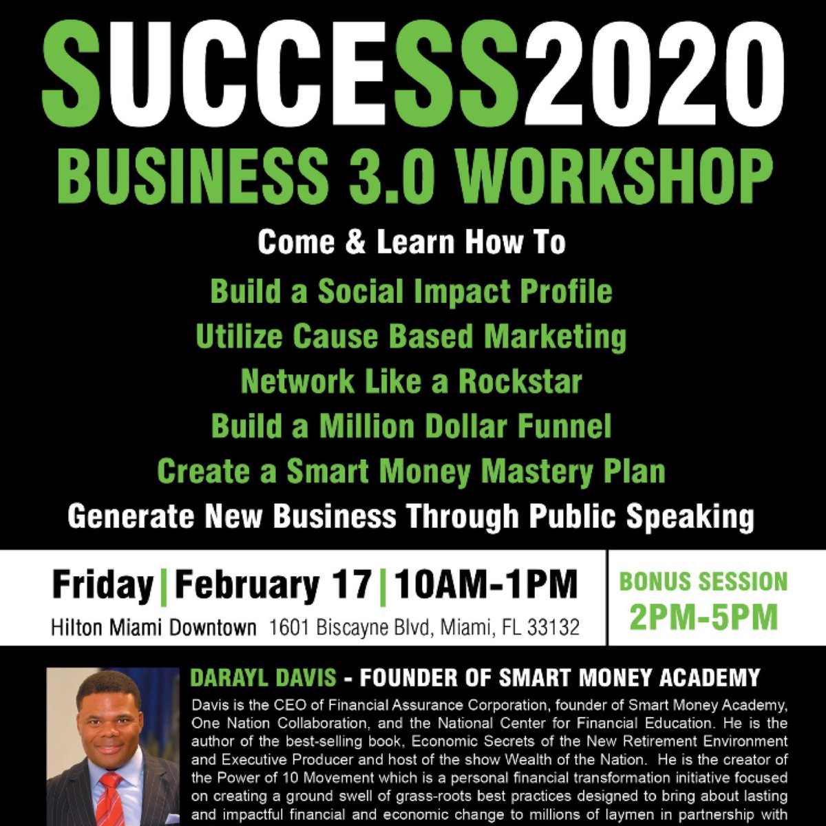 MoreMediaHits's tweet photo. MIAMI- FRIDAY - February 17th - #DaraylDavis #FinancialExpert #DontMissIt https://t.co/WDXuXmErxH