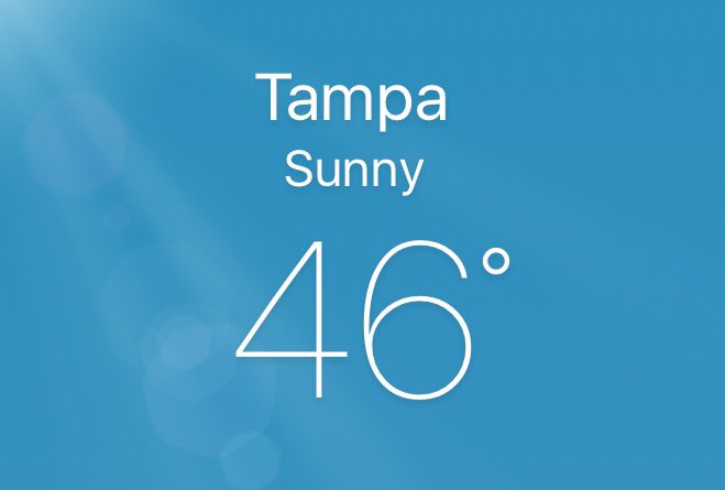 KimHamilton50's tweet photo. It's #freezing in #Tampa this morning 😱 #winterinflorida https://t.co/eW9H9OPqRx