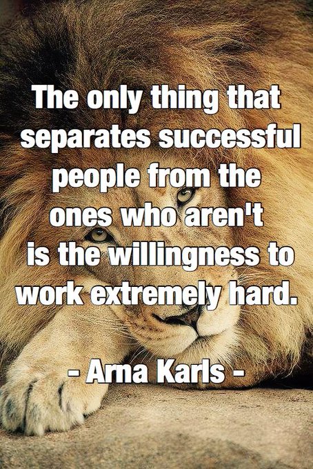 The only thing that  separates successful  people from the  ones who aren't  is the willingness to  work<a href="/tag/mytwitteranniversary"class="tags"><span>#mytwitteranniversary</span></a>