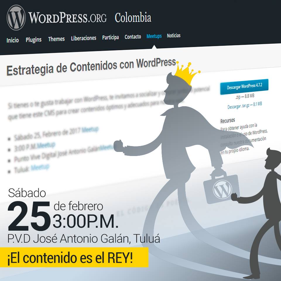 WordPressTulua's tweet photo. #NuevoMeetup WordPress #Tuluá Asiste al meetup aquí -> https://t.co/1NsIbaGxDP https://t.co/rcAWyMMUpE
