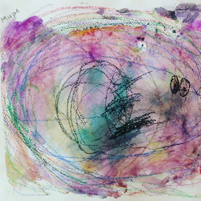 Galima's tweet image. Кандинский в детстве наверняка писал нечто похожее на то, что рисует моя трехлетняя племян… ift.tt/2l0u0gO