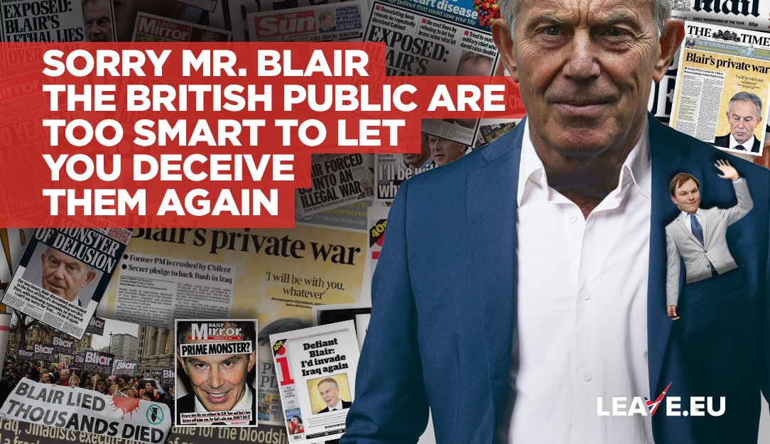 LeaveEUOfficial's tweet image. If there's one thing he's known for it's lying to the British public. Why would we listen to him now when he tells us Brexit is bad? #Bliar