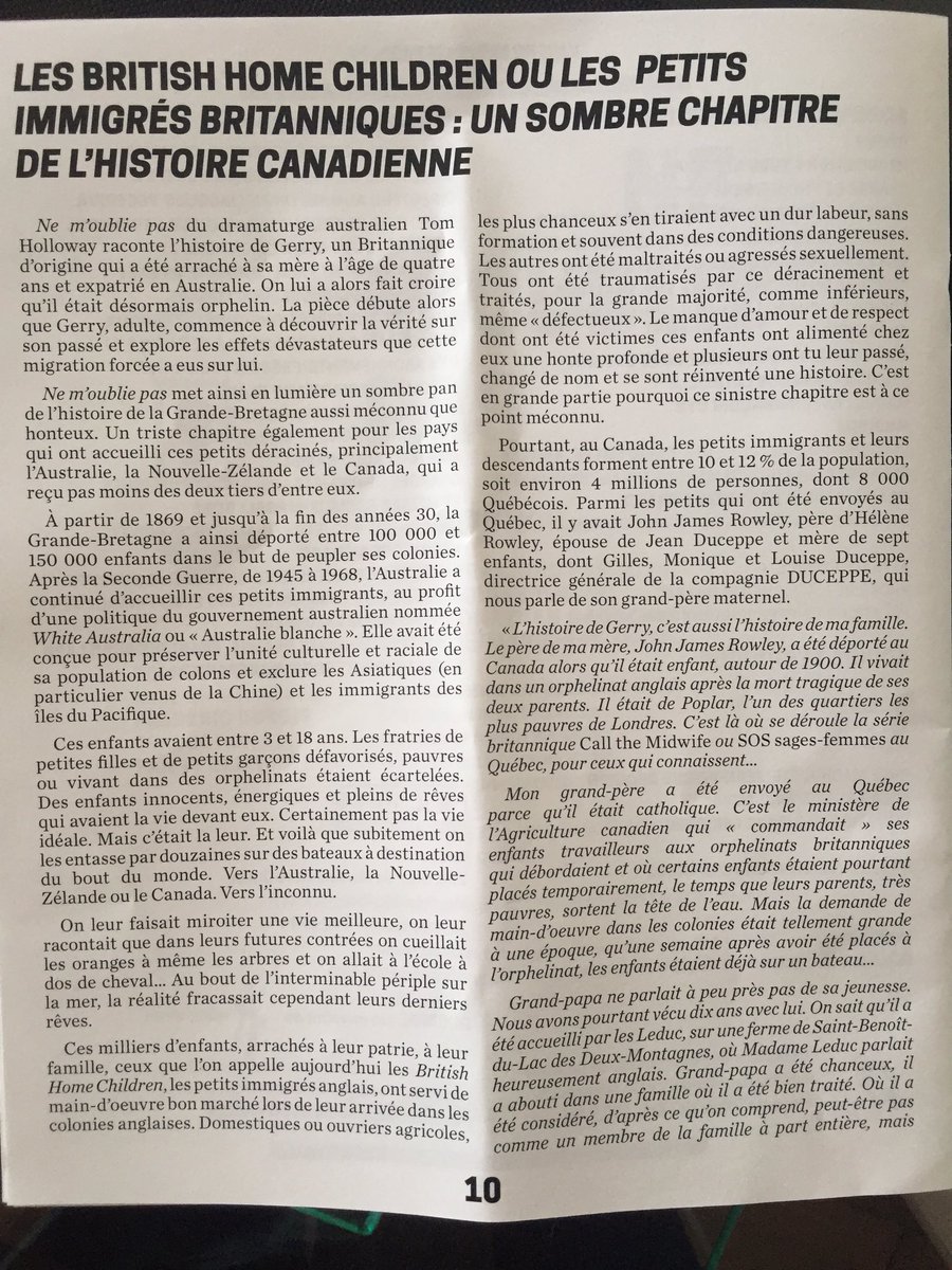 BellaDuceppe's tweet photo. Une histoire que peux de mondes connaissent 😟##a voir théatre Jean Duceppe #Ne m'oublie pas.. https://t.co/TsfvsiKjaV