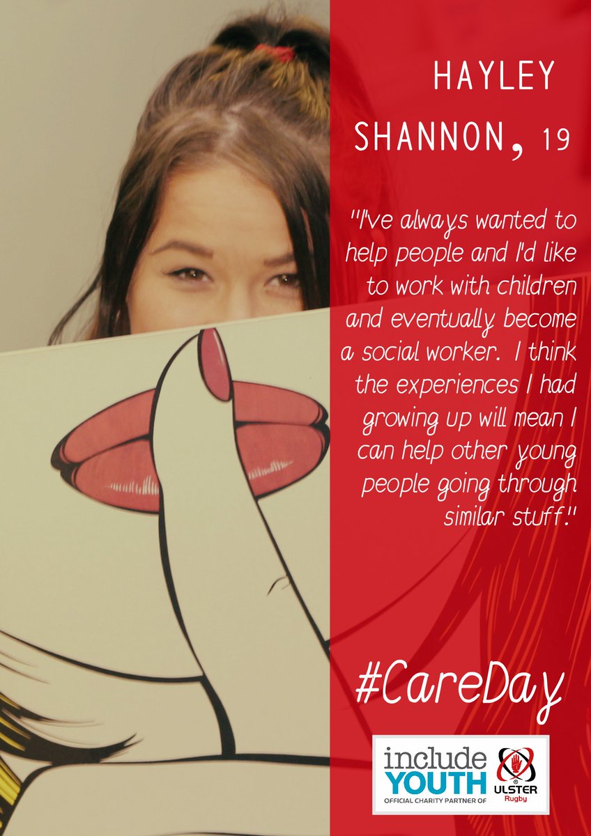 UlsterRugby's tweet photo. Today we are celebrating #CareDay with @IncludeYouth! Many thanks to all the young people who have shared their stories with us this week! https://t.co/evaGboew4f