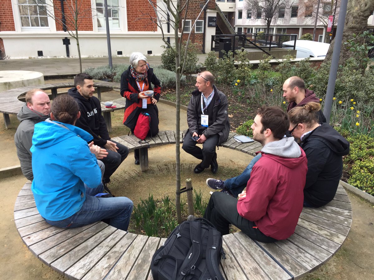 FULLFATMATT's tweet photo. Spontaneous #cotech mini meet over lunch break #opencoop #treecircle https://t.co/GkV0dgWaQM