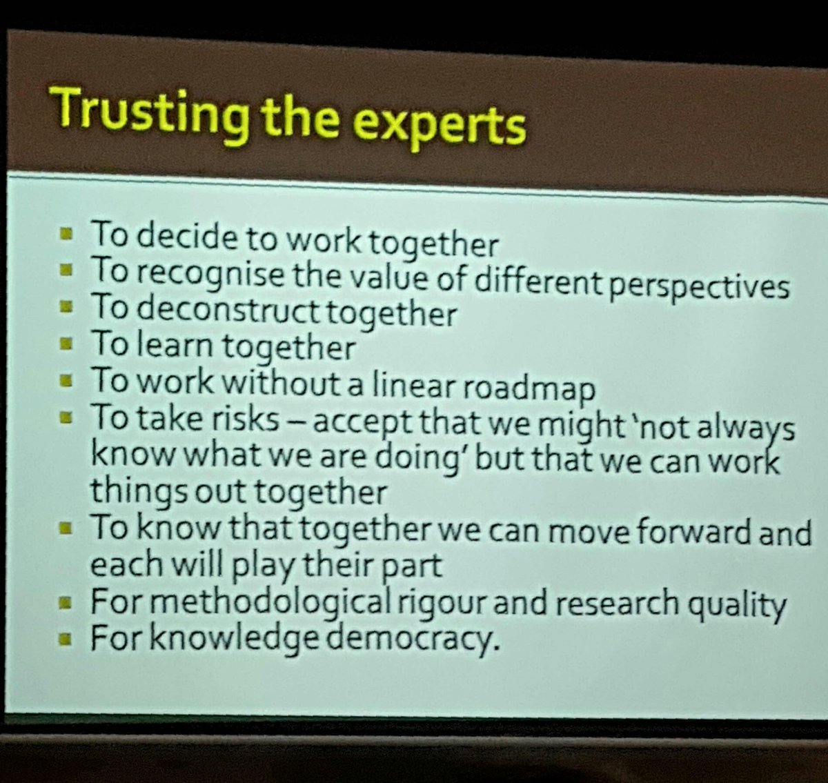 CathSalisbury's tweet photo. Why we need to build trust #trustmistrust https://t.co/xghZZadVZw