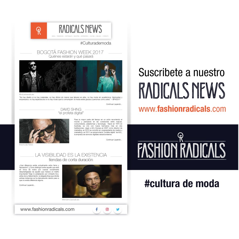 FashionRadicals's tweet image. Radicasl News Sé el primero en recibir información sobre: #Culturademoda #tendencias #editorial e #industriademoda
fashionradicals.com