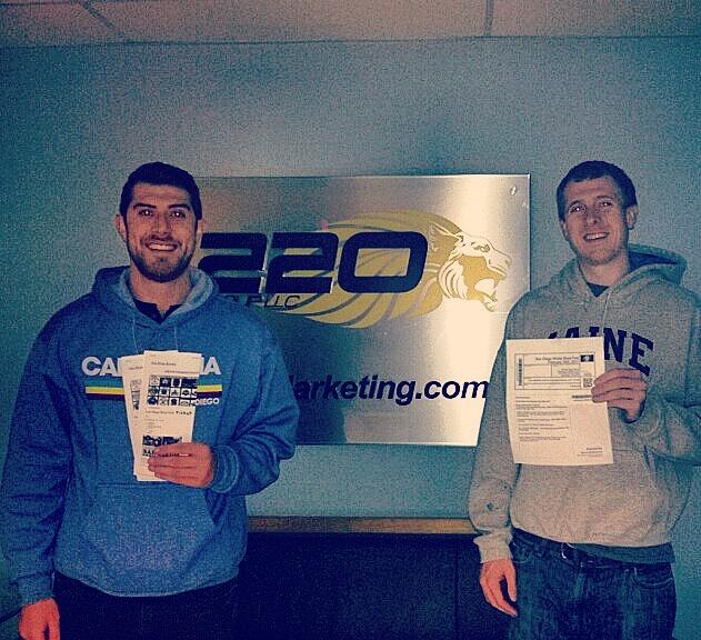Congratulations to Shane and Brian for being awesome salesmen and winning the tickets to <a href="/sdbrewfest/">SD Winter Brew Fest</a>! Have a great time guys! #sdbrewfest