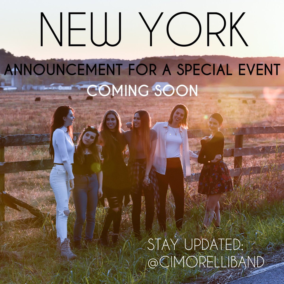 Cimorelliband's tweet photo. NEW YORK GET EXCITED https://t.co/Ygl2neNSUE