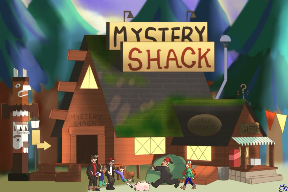 mushroom123na's tweet photo. Thanks @_AlexHirsch to created this wonderful cartoon ; _;+
#Falliversary https://t.co/FeVPZa0pCQ
