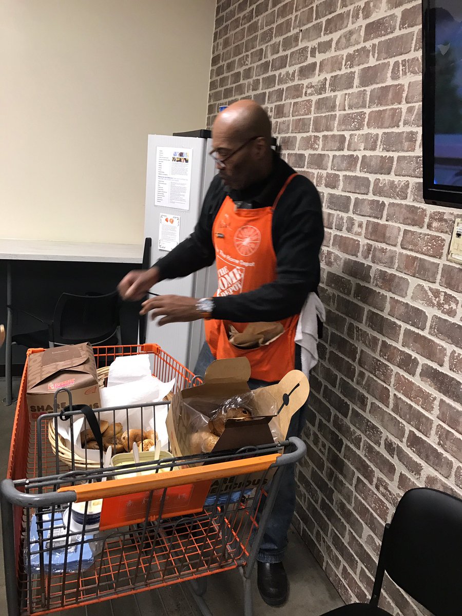 Home Depot 2558 on Twitter: "Aspen hill celebrating #bagelday ...