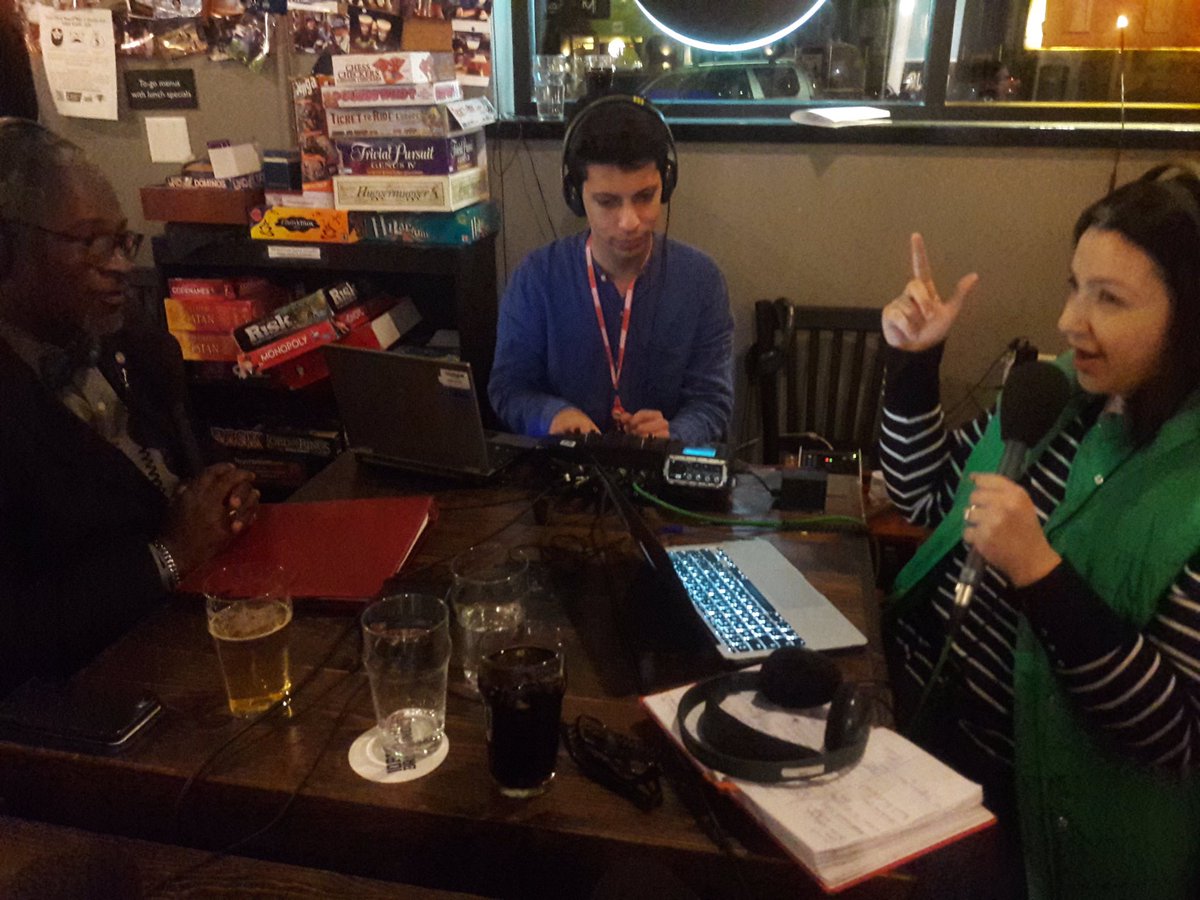 Shaimaakhalil's tweet photo. Thank you @kcur for your https://t.co/PZp4rveRlA really made this a memorable trip for the @bbcworldservice teams! What a crowd&amp;what a city! https://t.co/LCYrExuASp