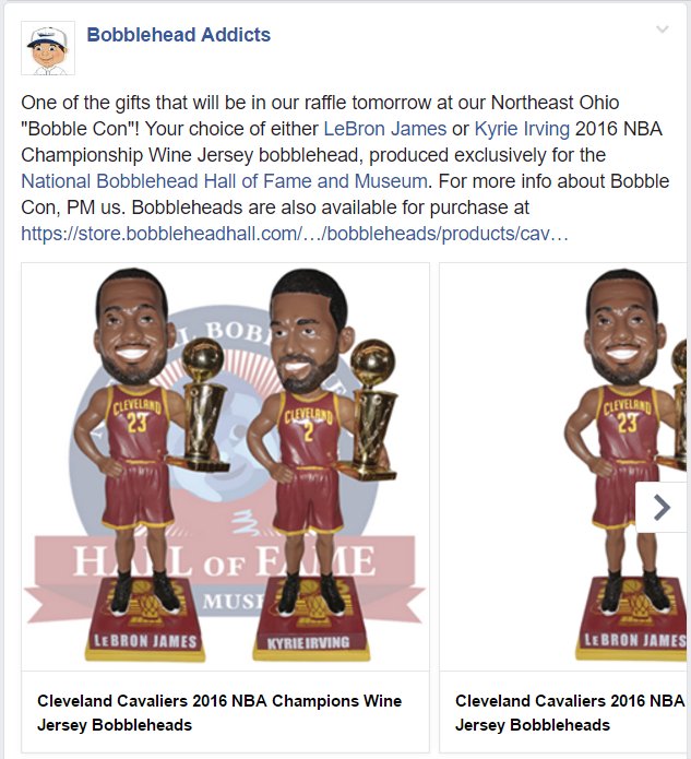 BobbleAddict's tweet photo. Join us at #BobbleCon tomorrow in Akron! DM us for more info.
@cavs #bobbleheads available for purchase at...
https://t.co/wSC5pKGHow https://t.co/qfMyhWjxvx