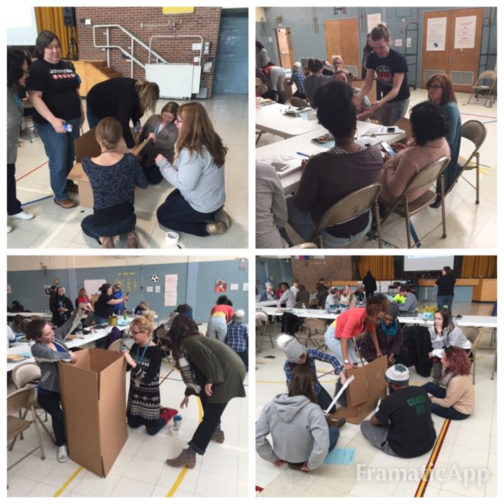 JohnnycakeElem's tweet photo. Ts and Ss are using the design process to create something new out of a cardboard box! @JESmakes https://t.co/kxkSKBNAjc