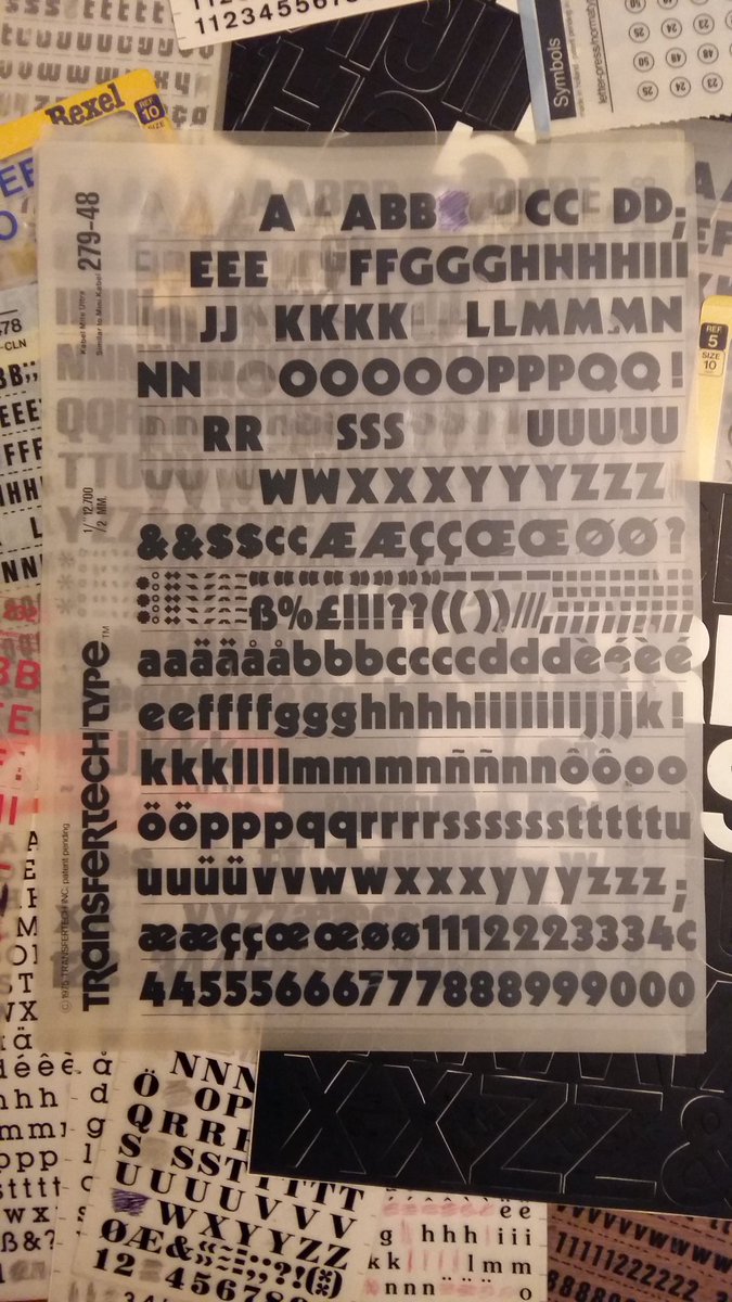 rossymids's tweet photo. Oooh cool #letraset #decadry #transfertech #normacard some real #design going on #type #fonts #lettering https://t.co/umGKwCSgB5