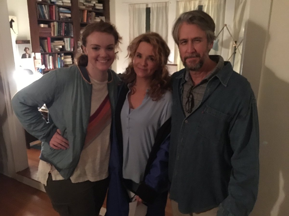 LeaKThompson's tweet photo. It's a wrap for #alanruck and l #sierraburgessisaloser @shannonpurser play on. #hughesalum #i❤️them https://t.co/uHcuWuRIOj