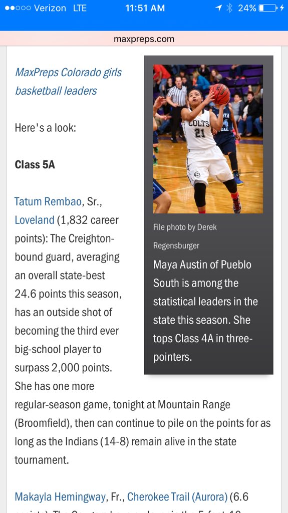 LovelandHSTrack's tweet photo. .@tmrembao15 getting written about on @MaxPreps again. She's produced some of the better numbers in state history #GoTatum https://t.co/y6diPcAFrR