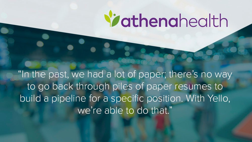 Yello's tweet image. A strong #candidatepipeline is needed to fill positions quickly. Learn how @athenaCareers fills last-minute openings hubs.ly/H06lfmH0
