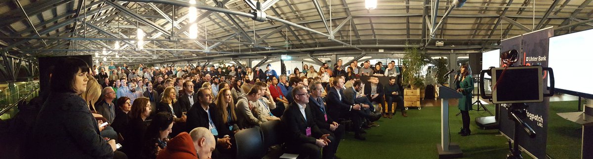 darren_barrett's tweet photo. Full house at launch of @UlsterBank #Hackathon 2017 #WhereWillUB #bankofapis @dogpatchlabs https://t.co/Op4M8KVkOf