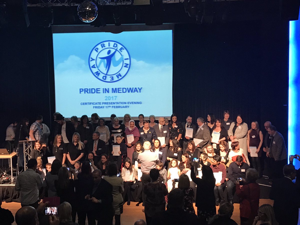 PrideinMedway's tweet photo. Wow - look at that! All of our amazing nominees who are with us this evening. Thank you so much for everything you do. #PIM2017 #Medway https://t.co/y2wK9ZAQ2c