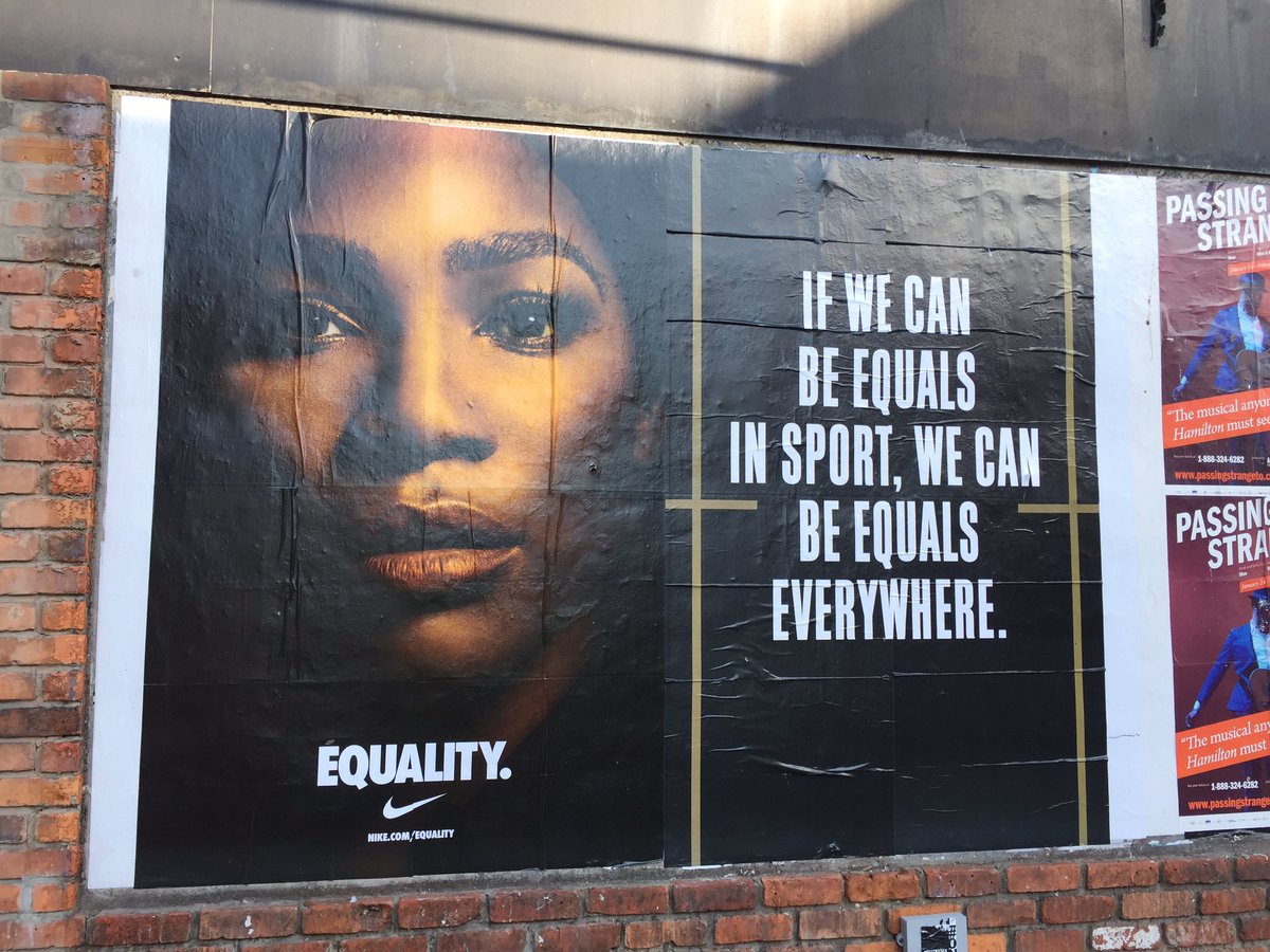 As seen on the walk to work today. Good ad <a href="/Nike/">Nike</a> #WomenInSport <a href="/WomenInUltimate/">Women in Ultimate</a>