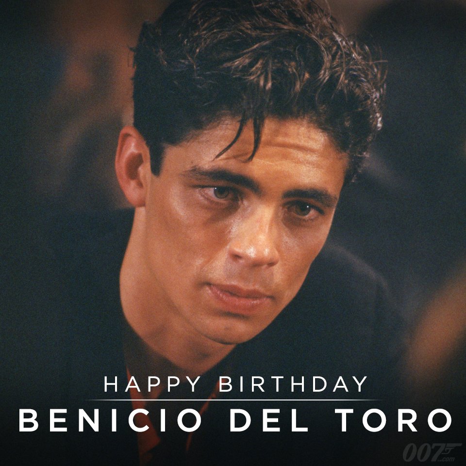 Happy Birthday to Benicio Del Toro! He played Dario in LICENCE TO KILL (1989).  