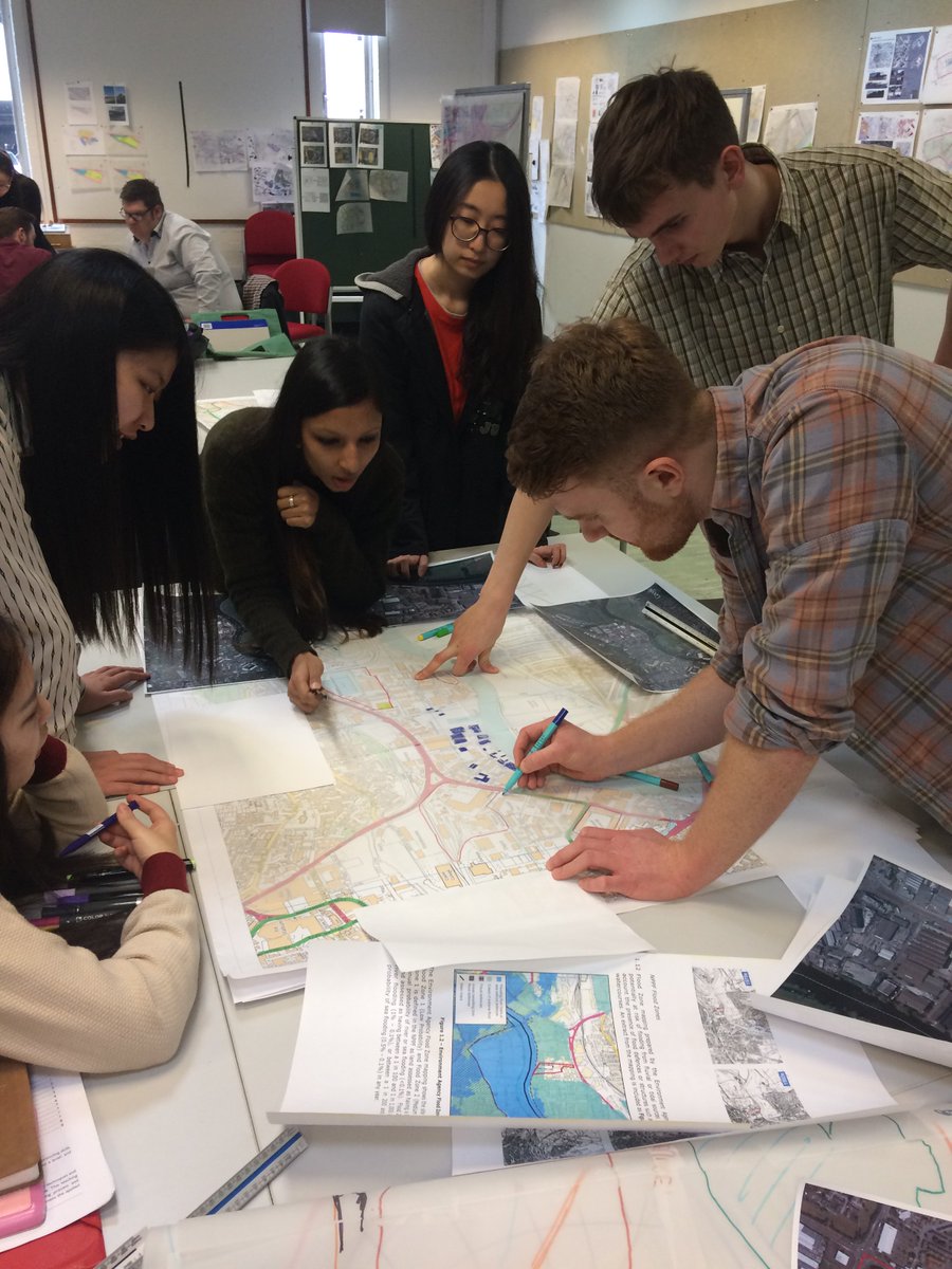 DrMicMartin's tweet photo. Another great session @URBEDmcr. David &amp; @sangeethabanner with our @DesignUOM students determining #landusebudget via the #whitepapertest https://t.co/CgYX8xtcl9